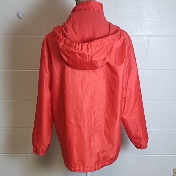 Totes Orange Utility Jacket with Zip off Hood Elastic Cuffs Fleece Lined Pockets - Picture 2 of 13